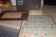 1948-1953 VTG SCRABBLE Board Game Selchow & Righter Complete 103 Wood Tiles