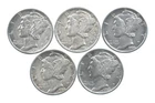 High Grade Lot 1939 1935 1936 1938 1939 Mercury Dime Collection *041