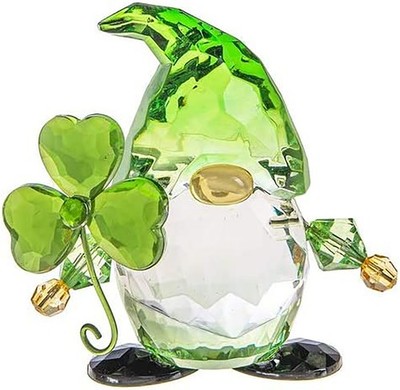 Ganz ACRYV-97 Lucky Gnome Figurine with Clover, 2.5-inch Height
