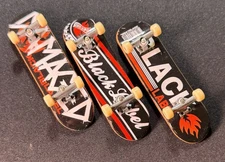 Tech Deck Black Label Lot Of 3 Fingerboards - Rare Vintage Lightly Used