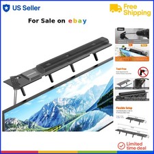 Soundbar Mount Steel TV Top Shelf No Drilling Universal Fits Up to 15 Lbs