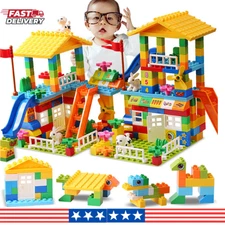 153PCS Large Roof Building Blocks Set – Compatible Big Size Bricks for Kids