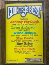 Country's Best Various Artists Cassette 1981 CBS Records