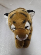 Vintage Toys R Us Small Baby Tiger Animal Alley Plush Stuffed 17  Realistic Soft