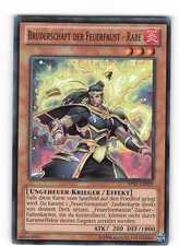 Yugioh BRUDERSCHAFT DER FEUERFAUST - RABE , ap02-de009 Super Rare deutsch Exc 