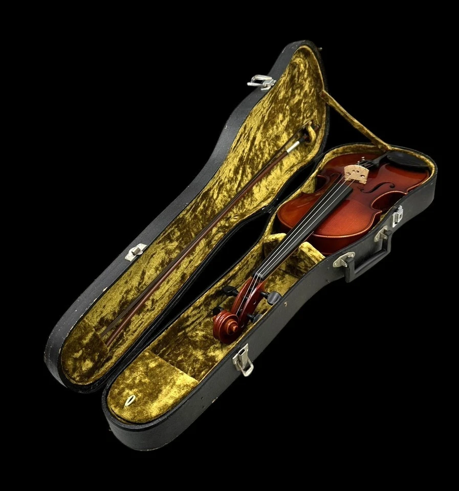 Violín japonés vintage Suzuki No. Estuche rígido 220 talla 4/4 año 1974 con arco Foto 3 de 4