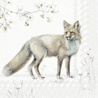 Woodland Fox & Owl Printed Cocktail Paper Napkin 20-Pack Disposable 3-Ply