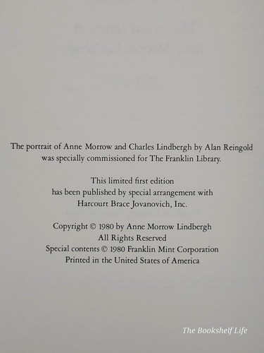 Franklin Library The War Within and Without • Anne Morrow Lindbergh Leather 1st - Picture 13 of 13