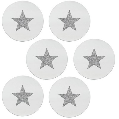 6 Stück Diamant Kristall Stern Design Tischsets Becher Matten Küche Tischsets Untersetzer