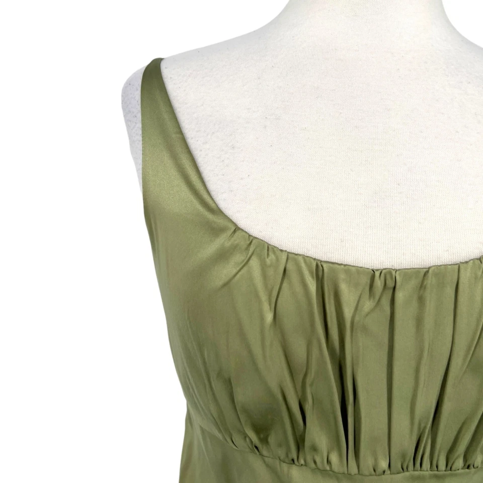 Classiques Entier винтажный шелк декольте без рукавов Майка зеленый размер средний - Изображение 3 из 4
