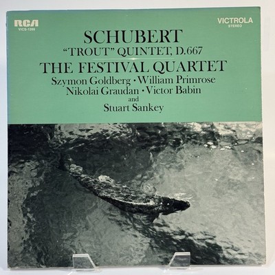 SCHUBERT ''Trout'' Quintet D 667 / Festival Quartet / RCA Victrola VICS 1399 LP