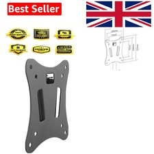 Sleek Fixed TV Wall Mount for 13"-27" Screens, 25kg Capacity, VESA Standard