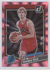 2023-24 Panini Donruss Rated Rookie Holo Pink Laser /50 Gradey Dick #247 4g8