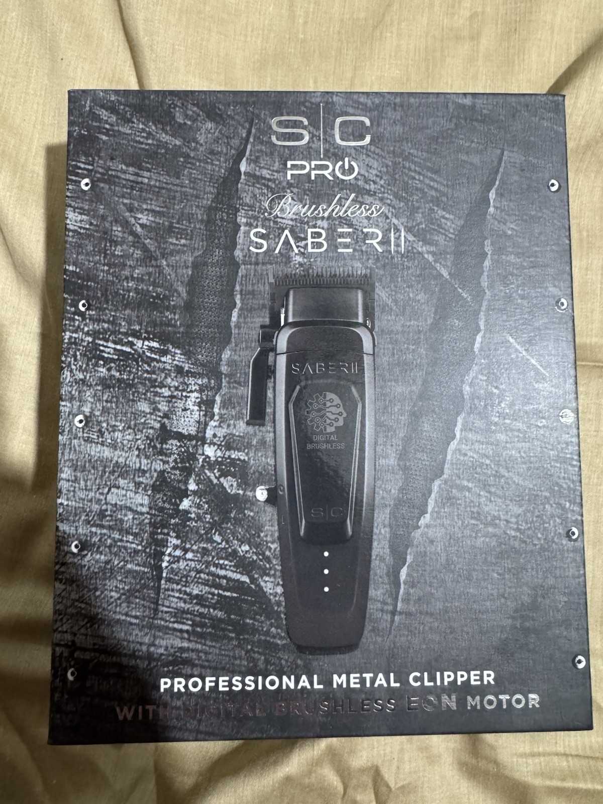 StyleCraft Pro Saber 2.0 Metal Cordless Clipper Digital Brushless Echo Black