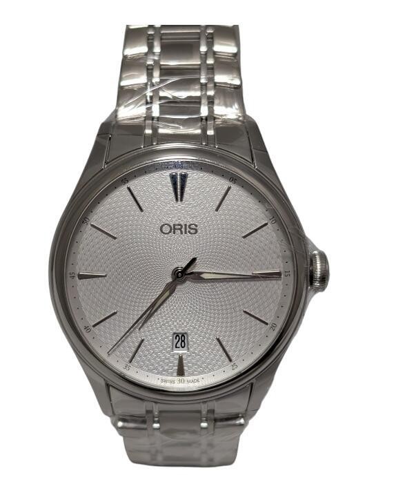 Oris Watch Artelier Date 01 733 7721 4051 Silver Dial Automatic ORIS Used