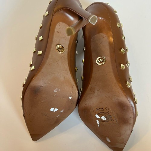 decolte Michael Kors con borchie cognac taglia 9 - Foto 9 di 9