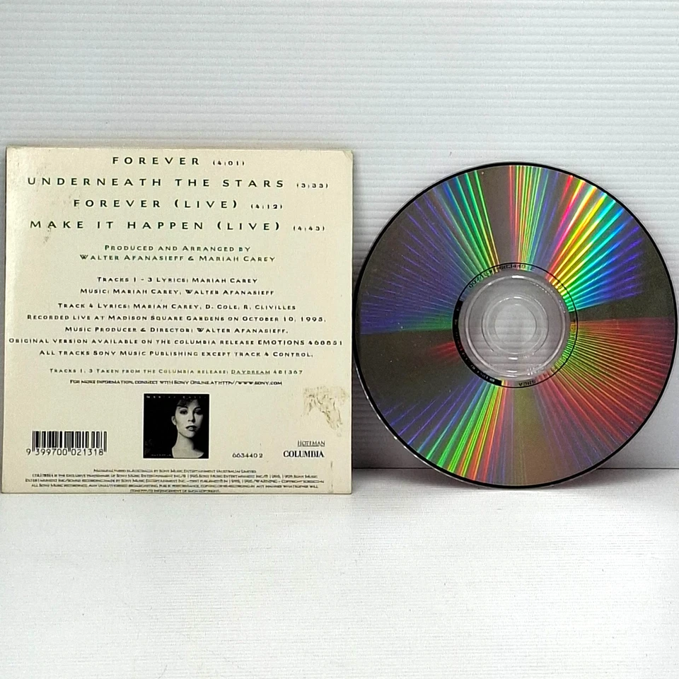 MARIAH CAREY - FOREVER - Columbia 663440-2 (1996) (CD Single) - RARE - Image 4 of 4