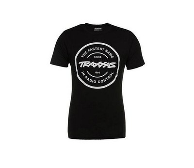 Traxxas 1360-M BLACK SHIRT CIRCLE LOGO MD