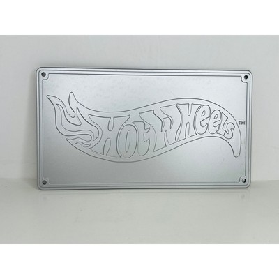 Plastic Hot Wheels Plate from Kids Bed or Table 5''X9'' Gray Wall Decor Display