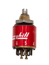 GRAYHILL 50MY24013-2-4N, 4 Position 2 Pole Panel Mount Rotary Switch 45deg/pos