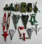Vintage Diecast Vehicles -Tanks, Aircraft, Boats , Dinky/ Matchbox x 17