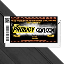 The Prodigy Music Concert Ticket 2026 Gift Ticket The Prodigy UK Tour 2026