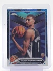 VICTOR WEMBANYAMA 2023-24 TOPPS CHROME ROOKIE BLUE BASKETBALL REFRACTOR RC Q0191