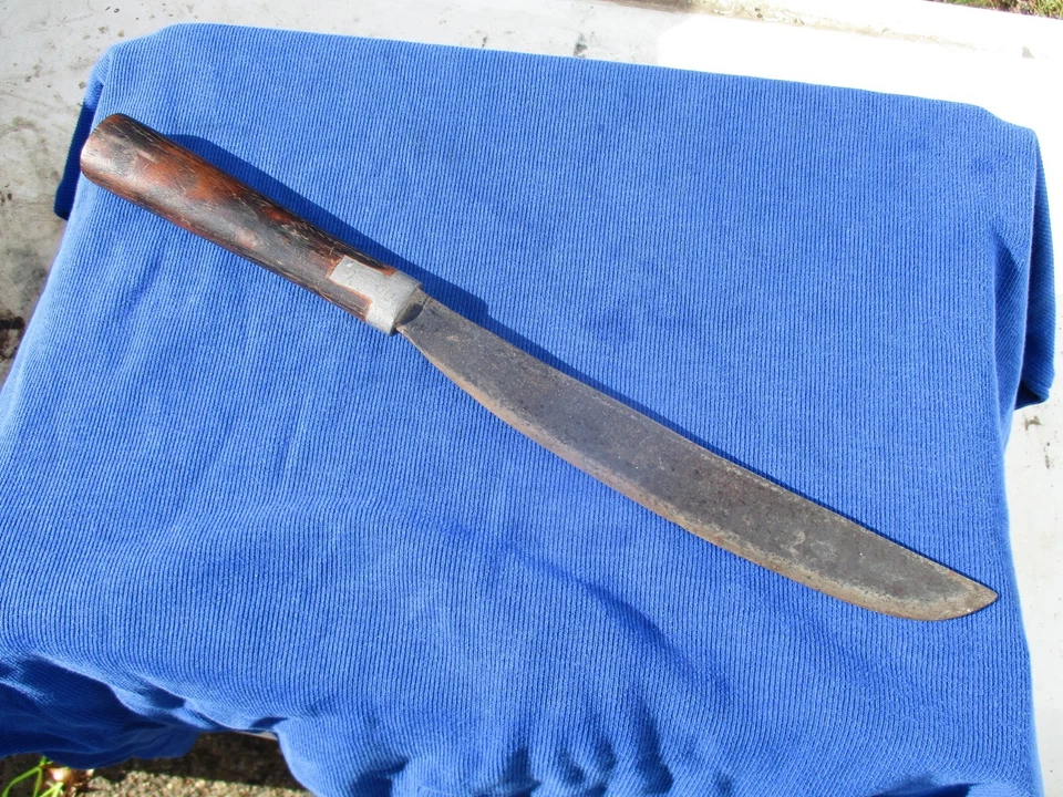 Vintage Knife Homemade From (? Civil War Sword Blade) Corn or Tobacco Knife - Image 2 of 4