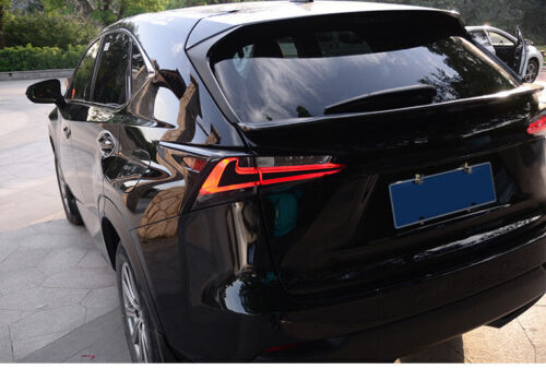 For Lexus NX200t 2015-2017 Carbon fiber Rear Door tail lights Strip trim sticker - Picture 2 of 4
