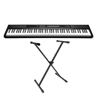 Kurzweil KAS1-LB Stage Piano Keyboard schwarz 88 Tasten mit Keyboardständer
