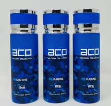 aco MARINE Perfumer Body spray 200 ml  made in U.A.E { 3 BOTTLES}