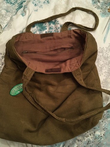 Protest embroidered shoulder bag green pink cord boho beach surf vintage Retro - Picture 10 of 11