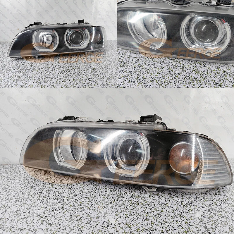 For BMW E36 E38 E39 Ultra Bright DTM U Style Led Angel Eyes Kit Halo Rings - Image 3 of 4