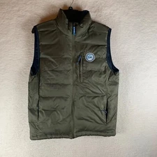 Southern Tide Men's The Skipjack Duck Down Puffer Vest Jacket Green Size S 8826