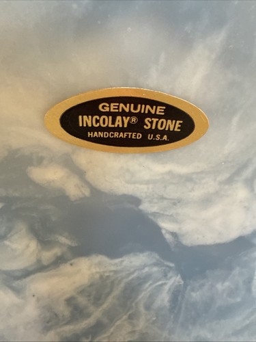 Vintage Made from Incolay Stone Handcrafted U.S.A. Schmuckkästchen Working In Field - Bild 5 von 9