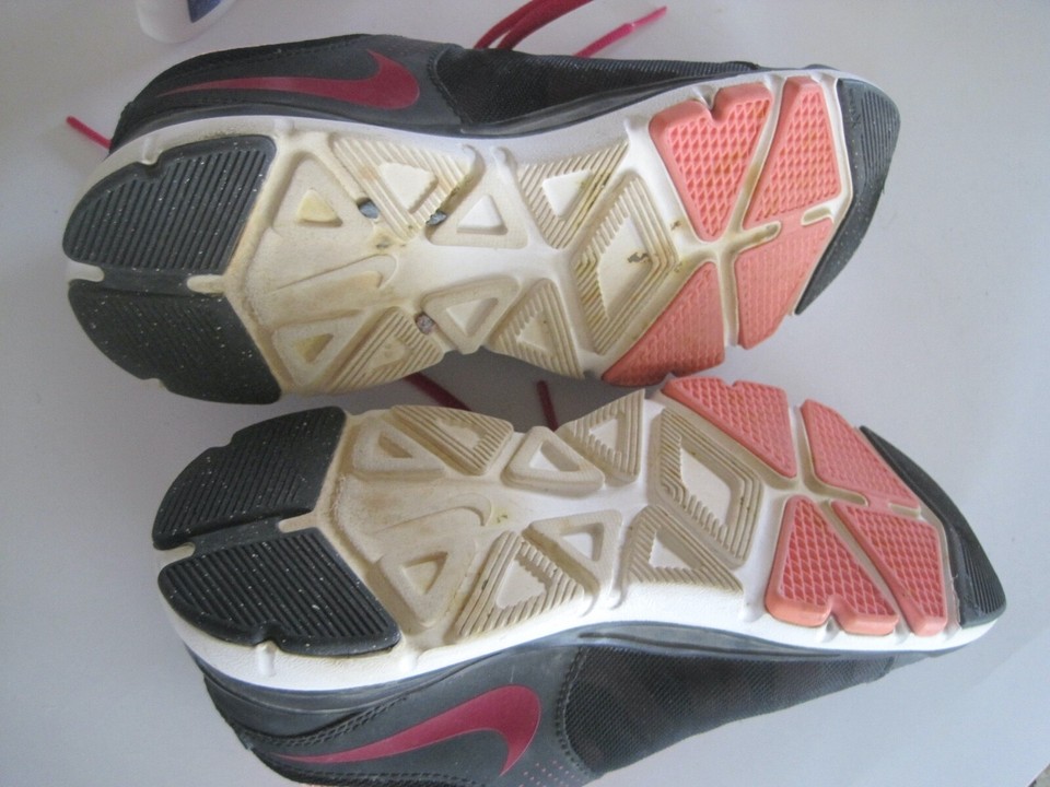 Nike Black Pink Tennis Shoes Size 7 Women eBay