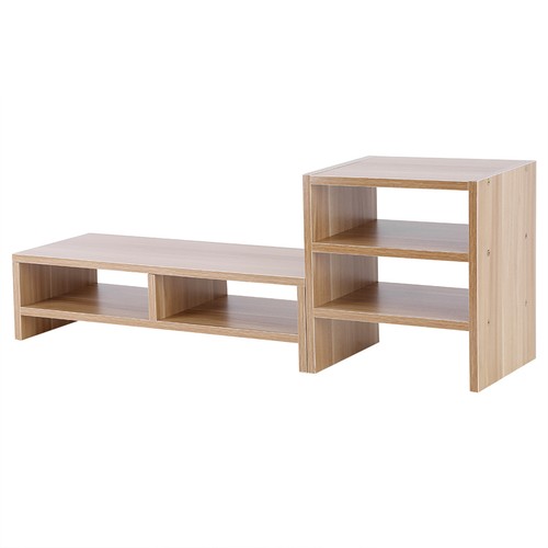 3-Layer Light Walnut Desktop Monitor Riser for Enhanced Viewing Comfort - Picture 13 of 15