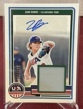 2023 Panini USA Stars & Stripes Zane Burns Jersey Auto /200