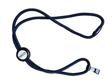 ASCO Lanyard Neck ID Card Key Holder Navy Blue Medical Oncology Conference