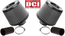 Burger Motorsports N54 DCI Dual Cone Intake BMW 135i 335i 535i Z4 WHITE FILTERS