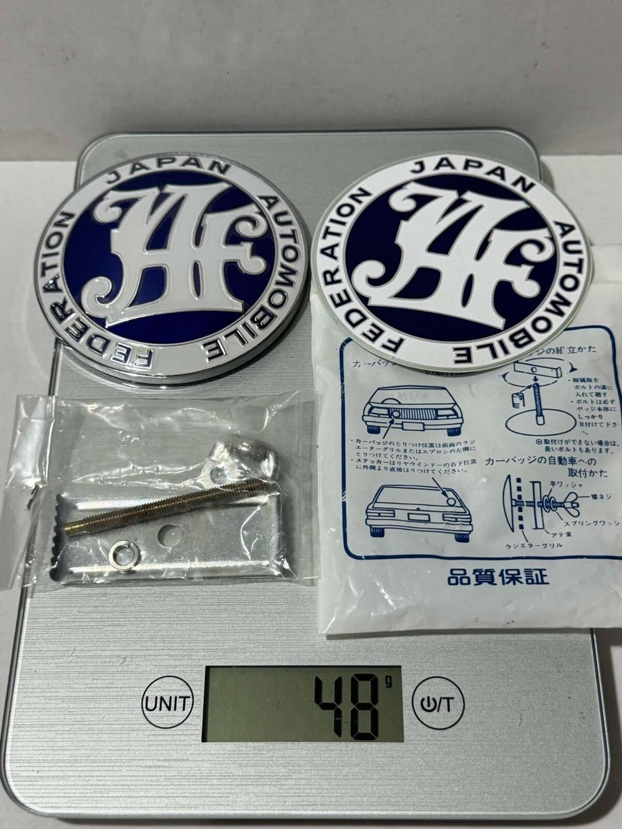 Original Authentic Genuine JAF Japan Automobile Federation Front