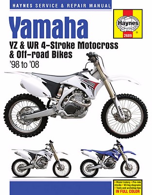 HAYNES MANUAL YAMAHA YZ250F 2001-08, YZ400F 1998-99, YZ426 2000-02