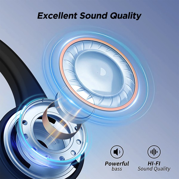 Alternate view of Mpow Waterproof Bone Conduction Headphones Wireless Bluetooth 5.3 Headset