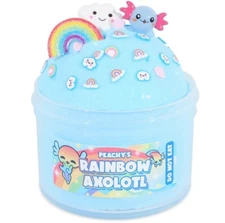 PEACHYBBIES SLIME NEW RAINBOW AXOLOTL WITH FREE ACTIVATOR 