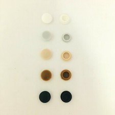 Plastic PLUG IN Screw Cover Caps Various Colours 