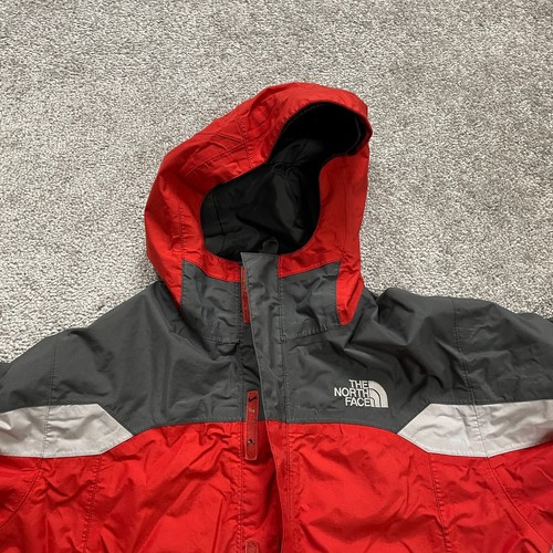The North Face Hyvent Boys Large Red and Gray Waterproof Hooded Outdoor Jacket - Picture 14 of 17
