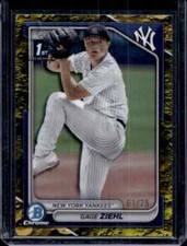 2024 Bowman Chrome Gage Ziehl #BDC-10 Yellow Lunar /75