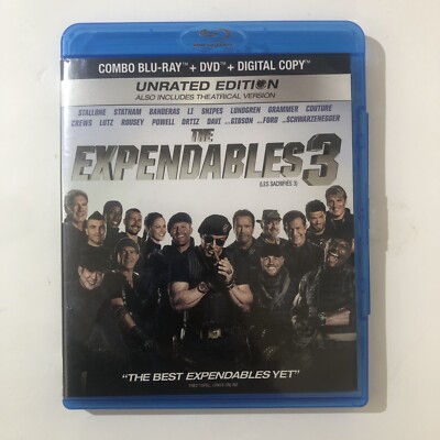 The Expendables 3 2014 / Blu ray & DVD Movie / Sylvester Stallone