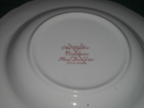 2 vecchie zuppiere Waller Porcelaine 8 1/2" rimate Rose Sloe Bodkin rosa usate - Foto 9 di 10