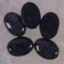 18x13mm 30pcs Natural Blue Sand Stone Oval Beads CAB CABOCHON for Jewelry Making